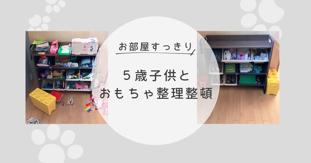 お部屋すっきり！５歳子供とおもちゃ整理整頓